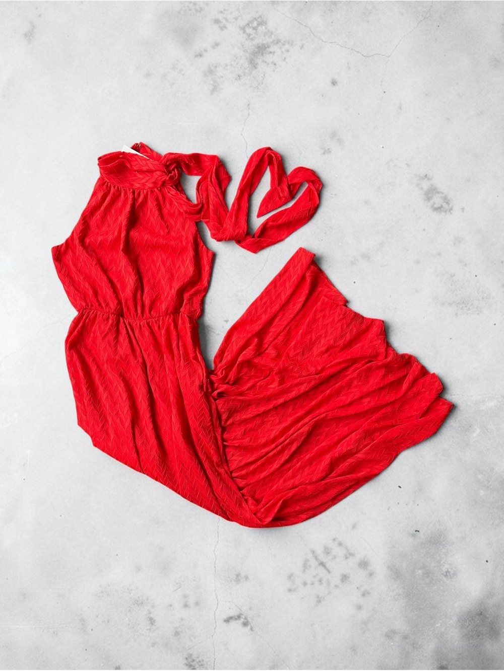 Sachin & Babi Anthropologie Cecelia Tie Neck Maxi Dress Red Size 0 NWT